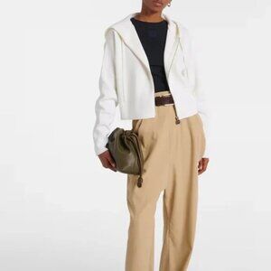 Loewe Anagram wool-blend zip-up hoodie